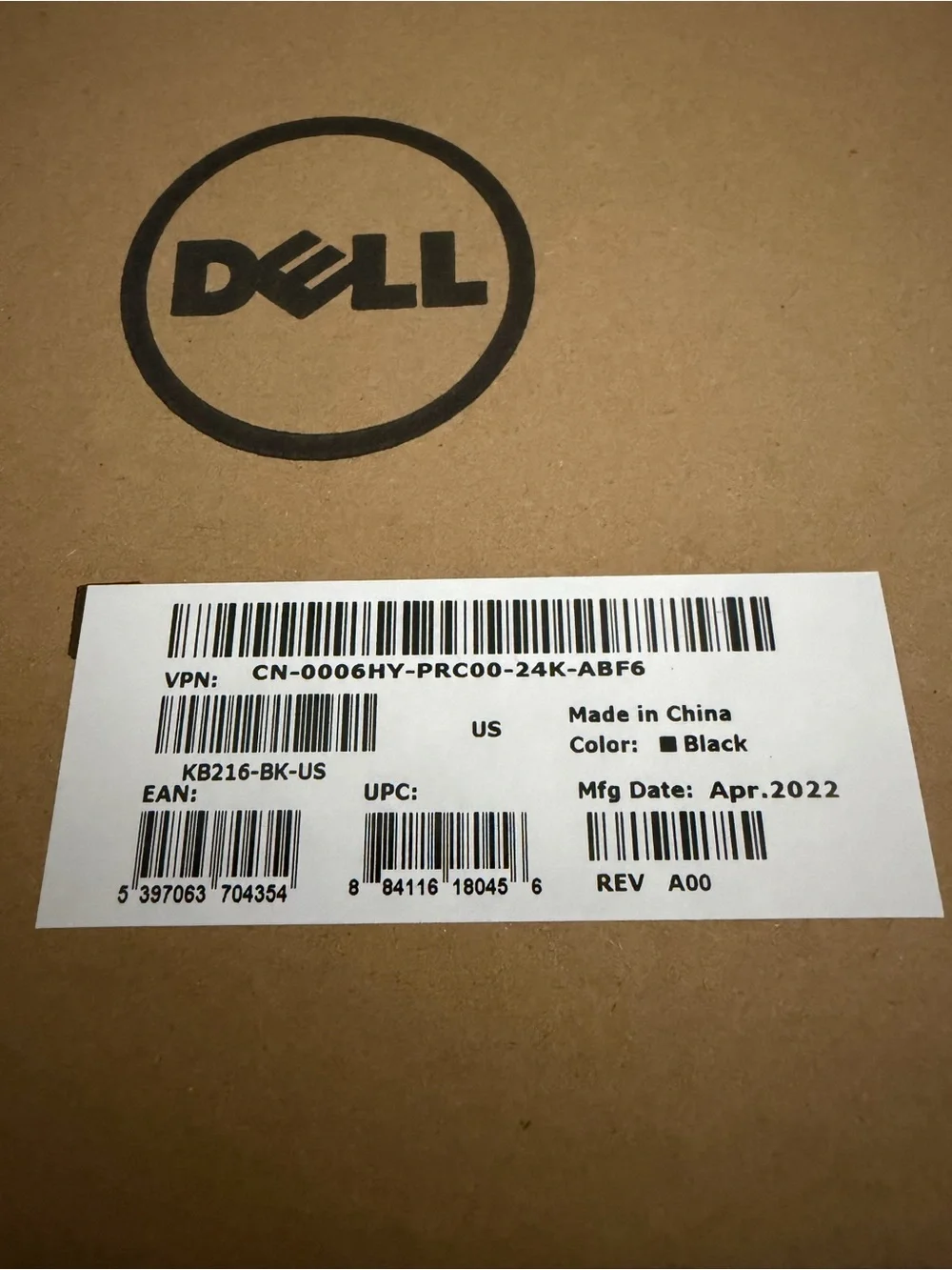 Dell Black USB Wired Full-Size Keyboard with Numeric Keypad